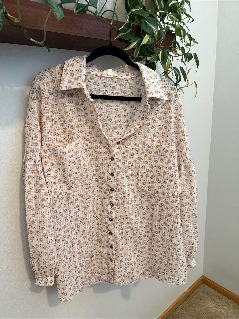 Floral Button-Up Shirt